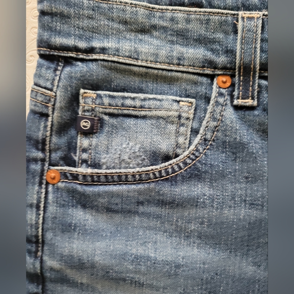 AG Adriano Goldschmied women's sz 31 Jeans. ALEXXIS straight button fly nwt - Picture 6 of 13